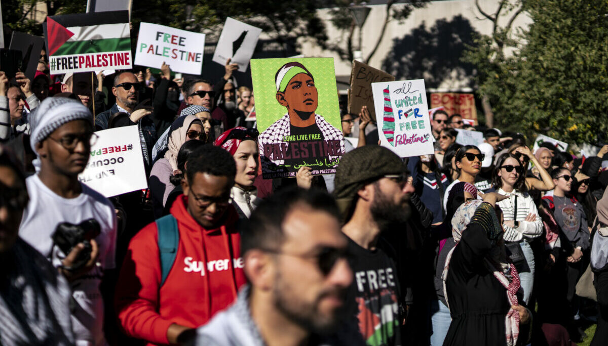 Pro-Palestinian Demonstrators in New York Celebrate Hamas Attack