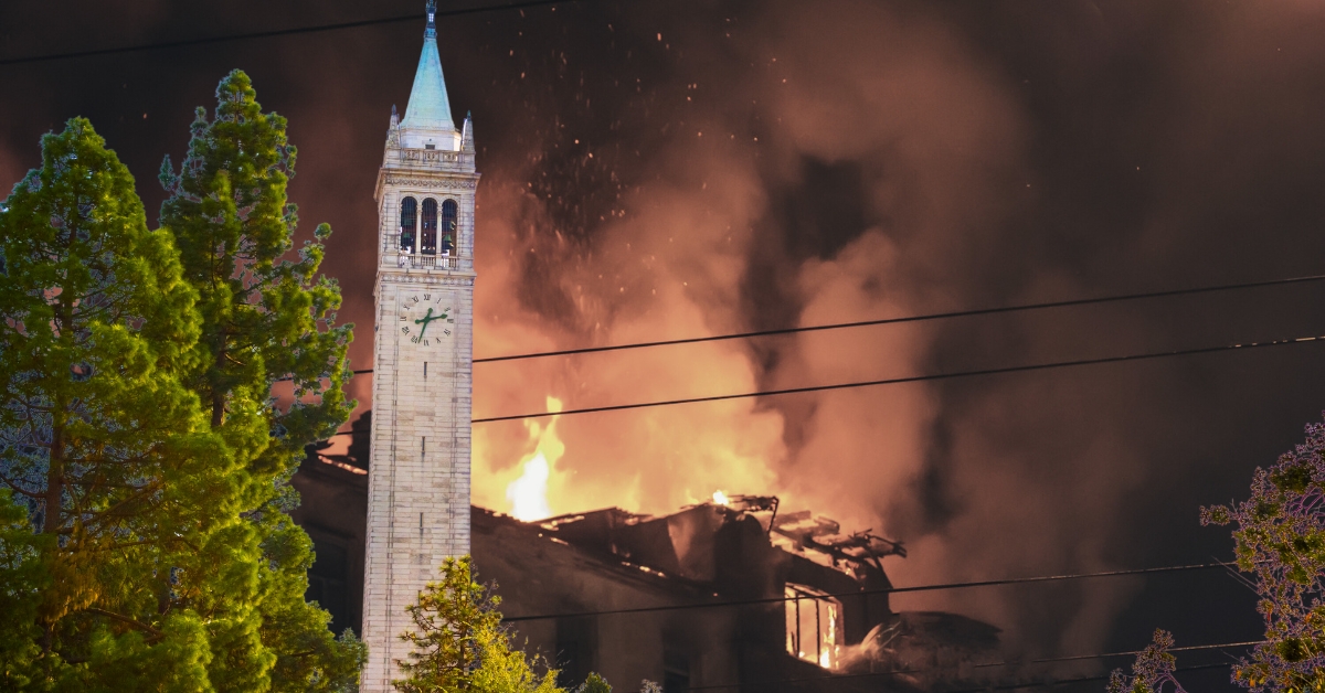 Pro-Hamas Protestors Commit Arson at UC Berkeley