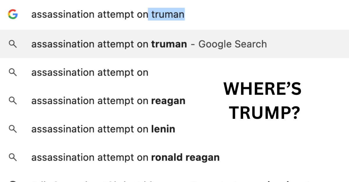 Is Google Censoring Trump’s Assassination Attempt?