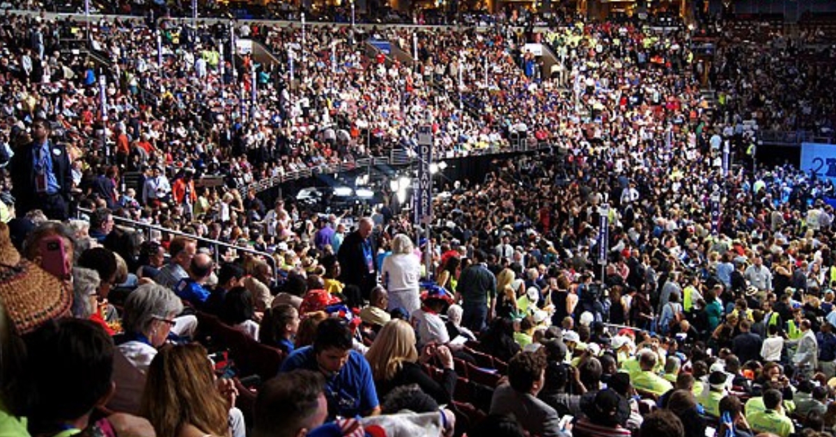 Democrats Build Wall to Keep Out DNC Protestors