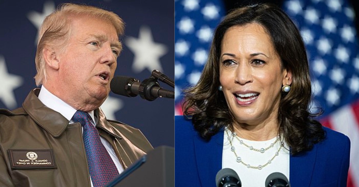 Donald Trump and Kamala Harris